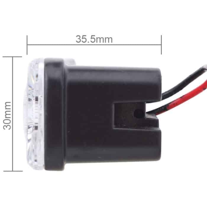 2 Stück MZ 9 W 540 lm 6500 K 3-LED-Weißlicht, kabelgebunden, Tagfahrlicht, Nebelscheinwerfer, DC 12–24 V, Lichtdraht: 15 cm, MZ 9W – Bild 5