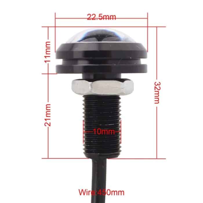 2 Stück 22,5 mm 2 W 200 lm weißes + gelbes Licht 4 LED SMD 5630 Eagle Eye Autolenklicht Tagfahrlicht, 0 – Bild 6