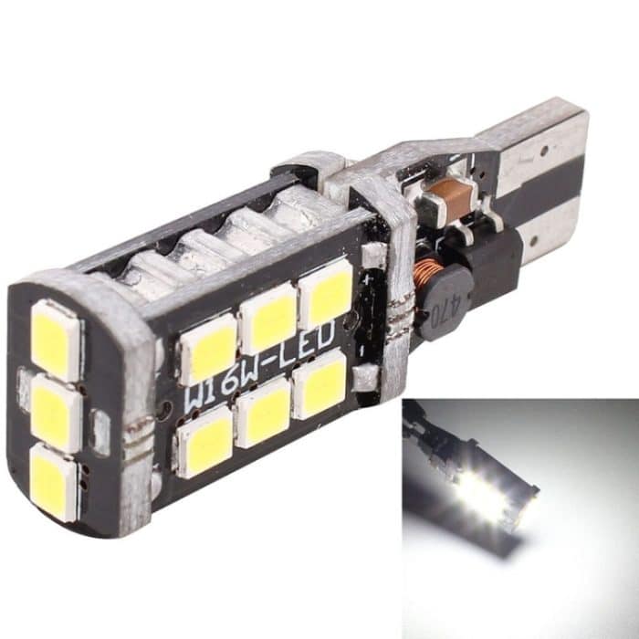 S-CMS-2760.jpg 2 PCS T15 3W weiße LED 300LM SMD 2835 Auto-Nebelschlussleuchte / Rückfahrleuchte für Fahrzeuge, DC 12V – Bild 1