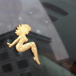 Schöne Mädchen-Diamant-Metall-Chrom-Abzeichen, Girl – Bild 5