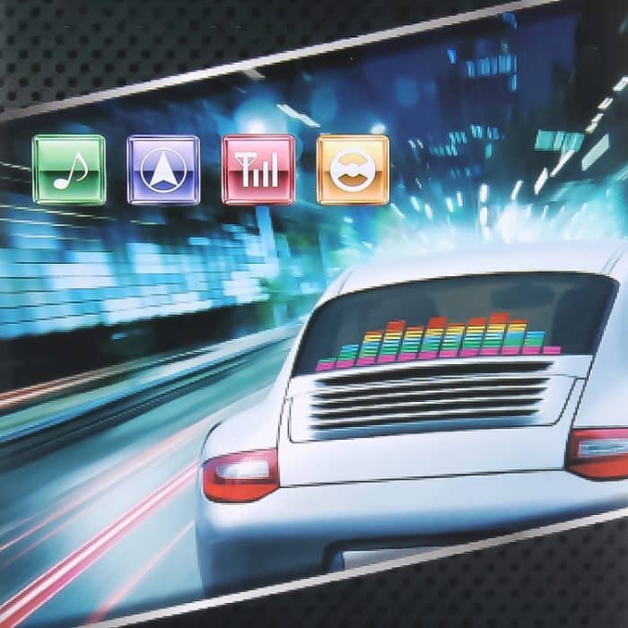 5 Farben Music Active EL Autoaufkleber Equalizer mit Autoladegerät, Größe: 90 cm x 10 cm – Bild 11