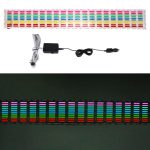 5 Farben Car Music Rhythm Lampe Autoaufkleber Equalizer mit Autoladegerät, Größe: 70cm x 16cm