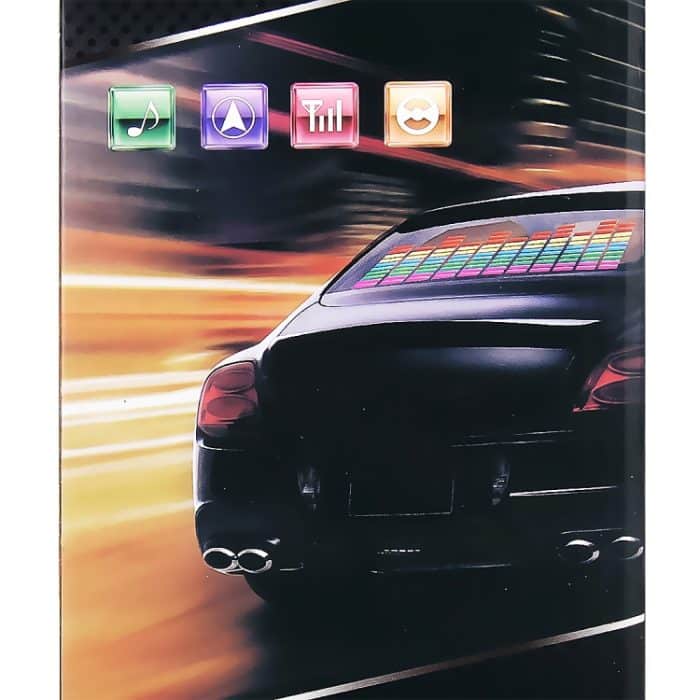 5 Farben Car Music Rhythm Lampe Autoaufkleber Equalizer mit Autoladegerät, Größe: 70cm x 16cm – Bild 11