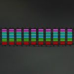 5 Farben Car Music Rhythm Lampe Autoaufkleber Equalizer mit Autoladegerät, Größe: 70cm x 16cm – Bild 10