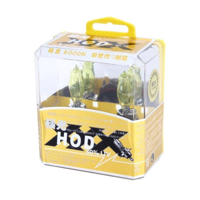 2 X H11 HOD Halogenlampen 12V 100W 2400 LM 3500K Gelblichtscheinwerfer – Bild 6