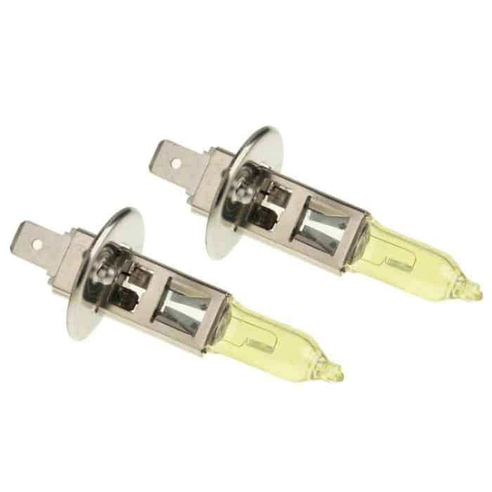 2 X H1 HOD Halogenlampen 12V 100W 2400 LM 3500K Gelblichtscheinwerfer – Bild 2