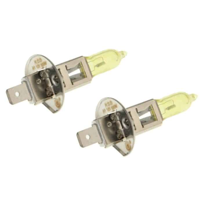 2 X H1 HOD Halogenlampen 12V 100W 2400 LM 3500K Gelblichtscheinwerfer – Bild 3