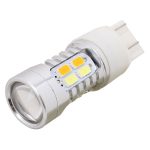2PCS T20 10W 700LM Gelb + Weiß Licht Doppelkabel 20-LED SMD 5630 Glühbirne für Auto-Bremslicht, Konstantstrom, DC 12-24V – Bild 2