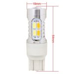 2PCS T20 10W 700LM Gelb + Weiß Licht Doppelkabel 20-LED SMD 5630 Glühbirne für Auto-Bremslicht, Konstantstrom, DC 12-24V – Bild 6