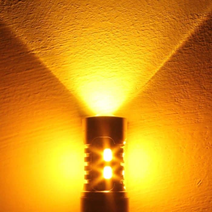 2PCS T20 10W 700LM Gelb + Weiß Licht Doppelkabel 20-LED SMD 5630 Glühbirne für Auto-Bremslicht, Konstantstrom, DC 12-24V – Bild 8