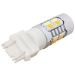 2PCS T25 10W 700LM Gelb + Weiß Licht Doppelkabel 20-LED SMD 5630 Glühlampe der Auto-Bremsleuchte, Konstantstrom, DC 12-24V – Bild 3