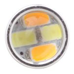 2PCS T25 10W 700LM Gelb + Weiß Licht Doppelkabel 20-LED SMD 5630 Glühlampe der Auto-Bremsleuchte, Konstantstrom, DC 12-24V – Bild 4