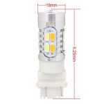 2PCS T25 10W 700LM Gelb + Weiß Licht Doppelkabel 20-LED SMD 5630 Glühlampe der Auto-Bremsleuchte, Konstantstrom, DC 12-24V – Bild 6