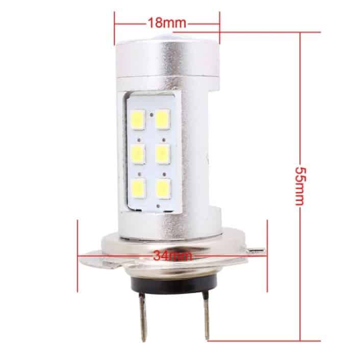 2 PCS H7 4.2W 630LM Weißlicht 21 LED 2835 SMD Nebelscheinwerfer-Glühlampe, DC 12V – Bild 5