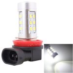 2 PCS H11 4.2W 630LM Weißlicht 21 LED 2835 SMD Nebelscheinwerfer Glühlampe, DC 12V