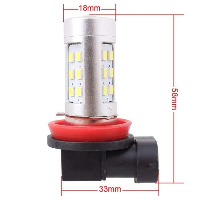 2 PCS H11 4.2W 630LM Weißlicht 21 LED 2835 SMD Nebelscheinwerfer Glühlampe, DC 12V – Bild 5