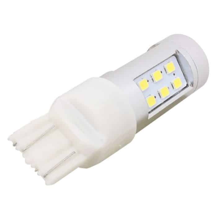 2 PCS T20 4.2W 630LM Weißlicht-Doppelkabel 21 LED 2835 SMD Auto-Bremslicht Tagfahrlicht, DC 12V – Bild 3