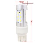 2 PCS T20 4.2W 630LM Weißlicht-Doppelkabel 21 LED 2835 SMD Auto-Bremslicht Tagfahrlicht, DC 12V – Bild 6