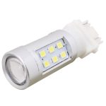 2 PCS T25 4.2W 630LM Weißlicht-Doppelkabel 21 LED 2835 SMD Auto-Bremslicht Tagfahrlicht, DC 12V – Bild 2