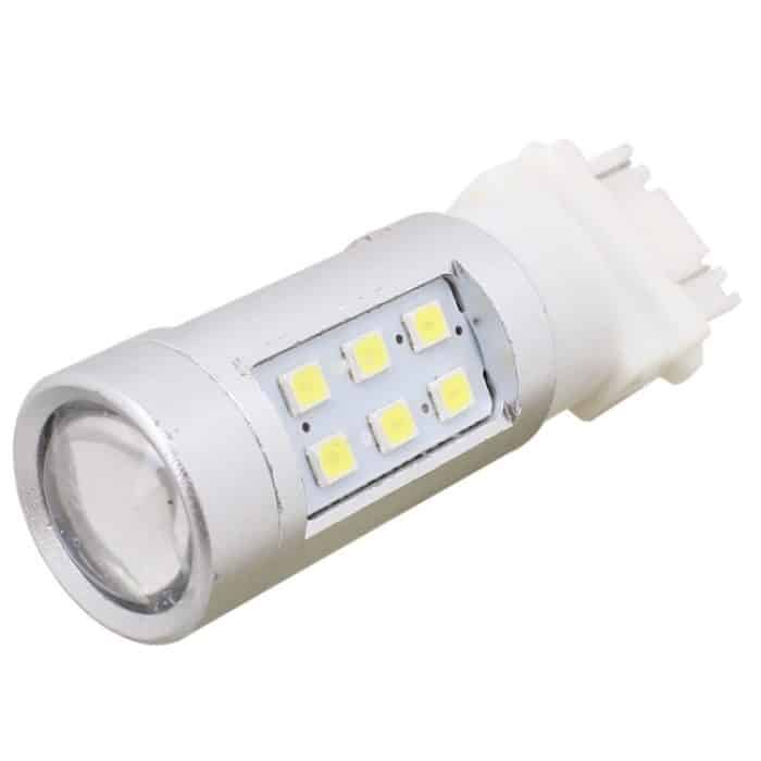 2 PCS T25 4.2W 630LM Weißlicht-Doppelkabel 21 LED 2835 SMD Auto-Bremslicht Tagfahrlicht, DC 12V – Bild 2