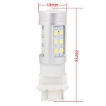 2 PCS T25 4.2W 630LM Weißlicht-Doppelkabel 21 LED 2835 SMD Auto-Bremslicht Tagfahrlicht, DC 12V – Bild 6