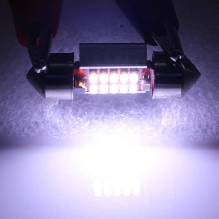 2 PCS 31mm 3W 180LM Weißlicht 10 LED SMD 4014 CANBUS Kennzeichen Leselampen Autolampe – Bild 4