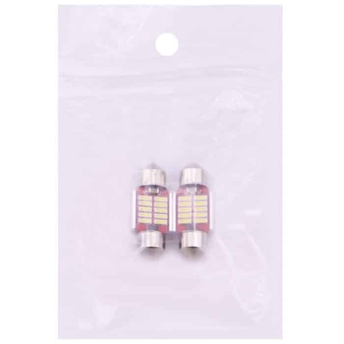 2 PCS 31mm 3W 180LM Weißlicht 10 LED SMD 4014 CANBUS Kennzeichen Leselampen Autolampe – Bild 5