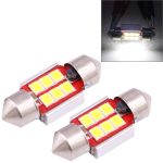 2 PCS 31mm 2.5W 180LM Weißlicht 6 LED SMD 2835 CANBUS Kennzeichen Leselampen Autolampe
