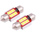 2 PCS 31mm 2.5W 180LM Weißlicht 6 LED SMD 2835 CANBUS Kennzeichen Leselampen Autolampe – Bild 2