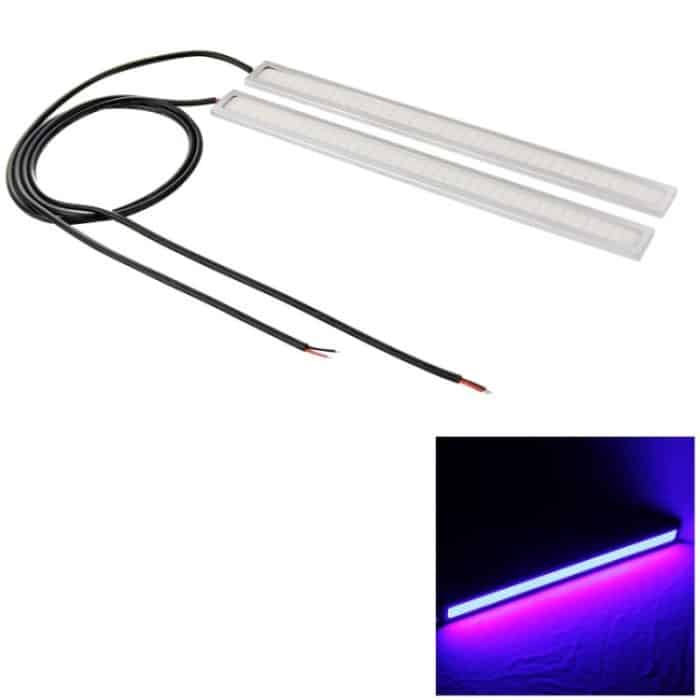 2 PCS 6W * 2 DRL LED Blaulichtleiste Autolichtquelle Wasserdichtes Tagfahrlicht, DC 12V – Bild 1