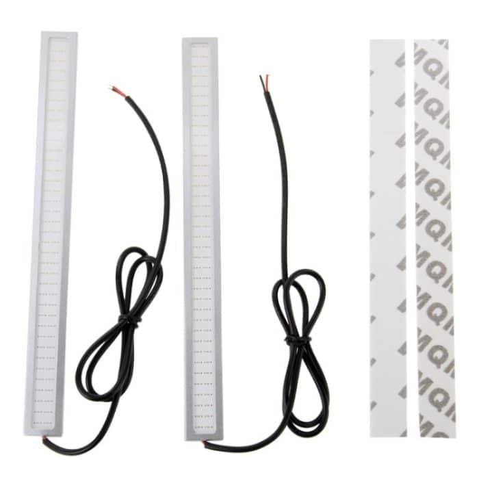 2 PCS 6W * 2 DRL LED Blaulichtleiste Autolichtquelle Wasserdichtes Tagfahrlicht, DC 12V – Bild 7