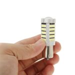 2 Stück 1156/BA15S 3 W weißes 66 LED SMD 2835 Bremslicht für Fahrzeuge, DC 12 V, 1156 – Bild 4