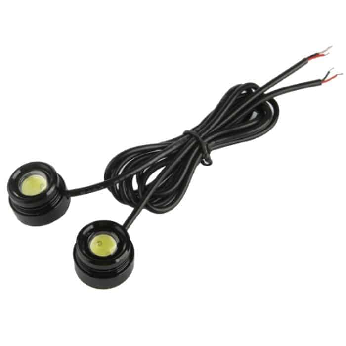 2x 1,5 W wasserdichtes Eagle Eye Light Weißes LED-Licht für Fahrzeuge, Kabellänge: 65 cm – Bild 1