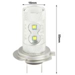 H7 60W Weiß 12 CREE LED Nebelscheinwerfer für Fahrzeuge, DC 12-30V – Bild 5