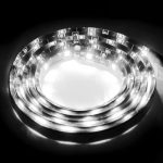 5 Stück 1,7 W 60 LED 3528 SMD wasserdichte flexible Auto-Lichtleiste, DC 12 V, Länge: 1 m, White Light, Blue Light