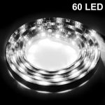 5 Stück 1,7 W 60 LED 3528 SMD wasserdichte flexible Auto-Lichtleiste, DC 12 V, Länge: 1 m, White Light, Blue Light – Bild 2