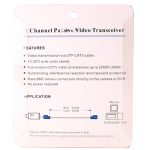 2 Stück 1 Kanal Passive Video Balun UTP BNC Cat5 Transceiver (grau) – Bild 5