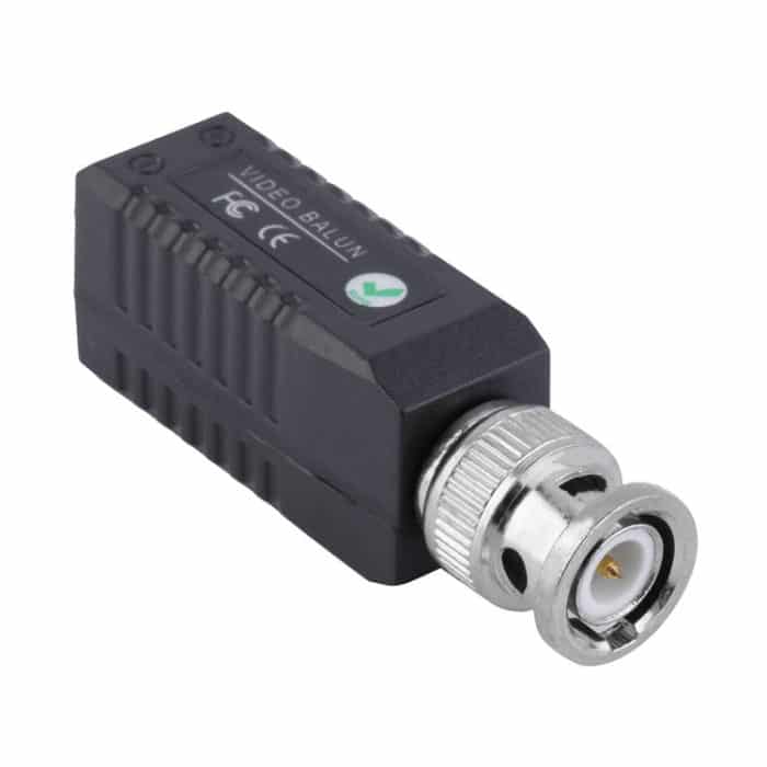 2 Stück CCTV Twisted BNC Single Channel Passive Video Balun Transceiver (schwarz) – Bild 2