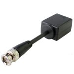 2 PCS Passives Video Balun CCTV-Netzwerk UTP BNC (Schwarz) – Bild 4