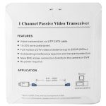 2 PCS 1-Kanal-Passiv-Video-Transceiver (grau) – Bild 5