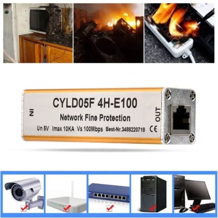 Netzwerküberspannungsableiter-Surge-Schutzvorrichtung (Cyl D05F4H-E100) – Bild 4