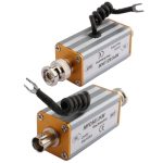 BNC F Eingangsstecker Koaxial Video Signal Arester Surge Protector (Silber) – Bild 2