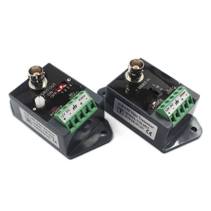 Active CCTV UTP Twisted Pair Video Balun Sender und Empfänger – Bild 2