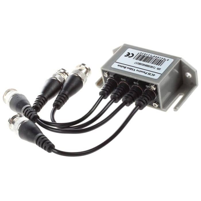 4 Kanal Video (BNC) zu UTP (RJ45) Video Balun – Bild 2
