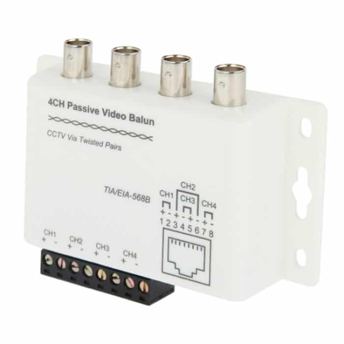 S-CVB-0178.jpg 4 CH Passive UTP Video Balun / CCTV über Twisted Pairs – Bild 1