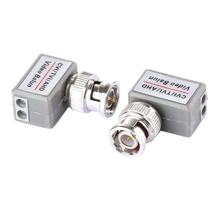 S-CVB-0210.jpg 2 PCS 202C-HD CVI / TVI / AHD 1CH Passiver Video-Balun-Koaxialadapter – Bild 1
