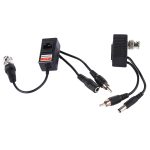 2 PCS HD 213B-C Koaxialer CVI / TVI / AHD-Video-Audio-Power-Balun-Transceiver