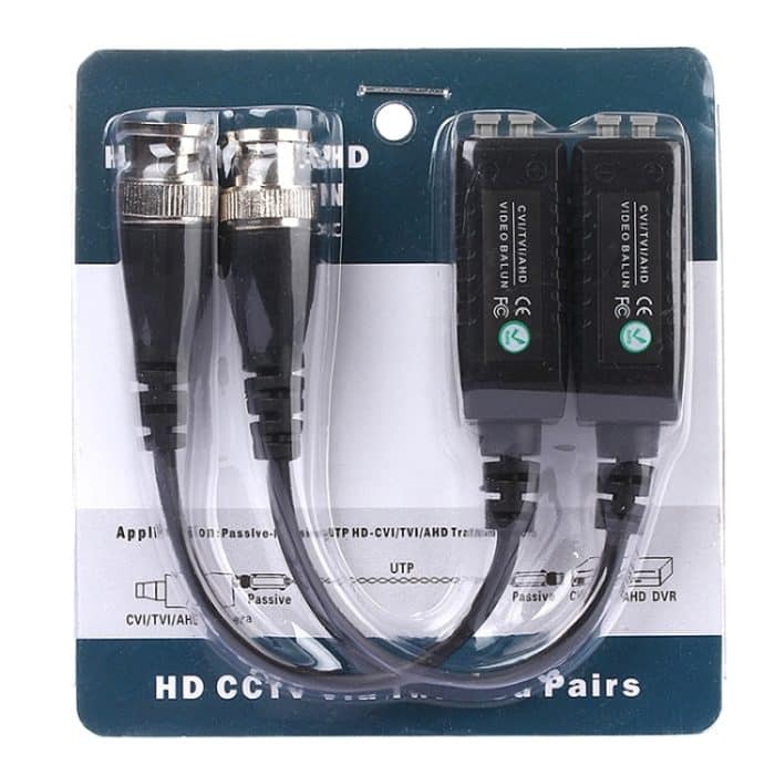 2 PCS HD 302B Koaxialer CVI / TVI / AHD 1CH Passiver Transceiver Video Balun – Bild 4