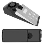 HH-MD001 Türanschlag Keilarm für Zuhause und Reisen (schwarz) – Bild 2