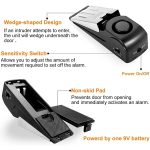 HH-MD001 Türanschlag Keilarm für Zuhause und Reisen (schwarz) – Bild 3